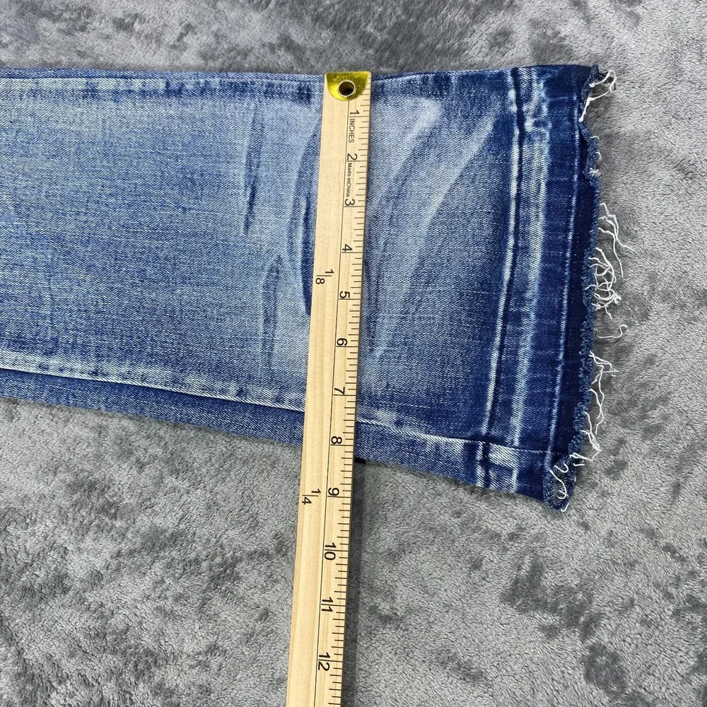 Rockstar Original Jeans Flare Denim Womens XL Distressed Bootcut 32x34 Raw Hem